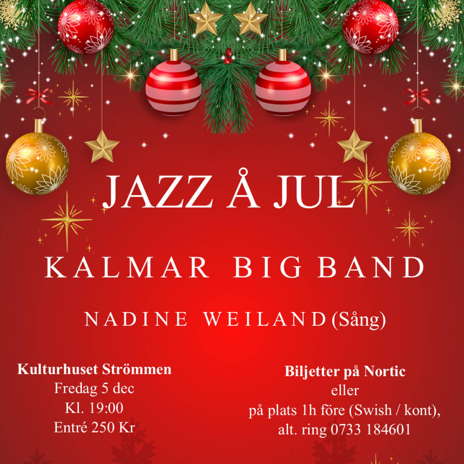 Bild till evenamnget Jazz å Jul med Kalmar Big Band